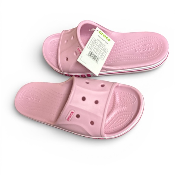 Crocs Bayaband Slide Ballerina Pink/Candy Pink size 9 new - Picture 3 of 4